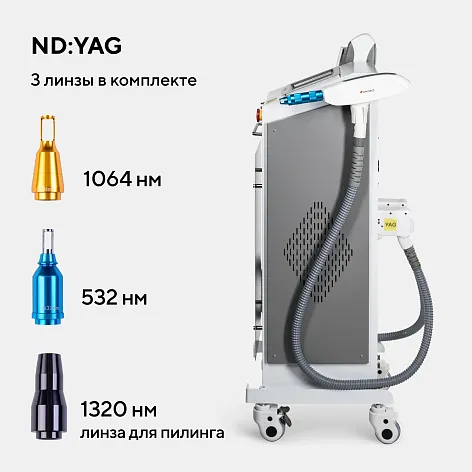 Неодимовый лазер + Элос эпилятор Lasertech COMBINE Premium Edition в Новосибирске